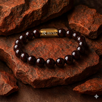 Energizing Garnet Natural Stone Bracelet
