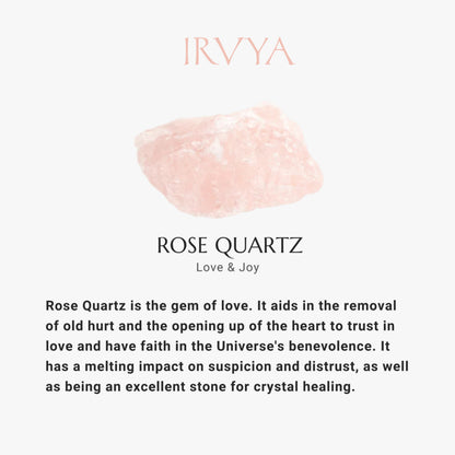 Rose Quartz Natural Stone Bracelet for Love, Compassion, and Emotional Healing