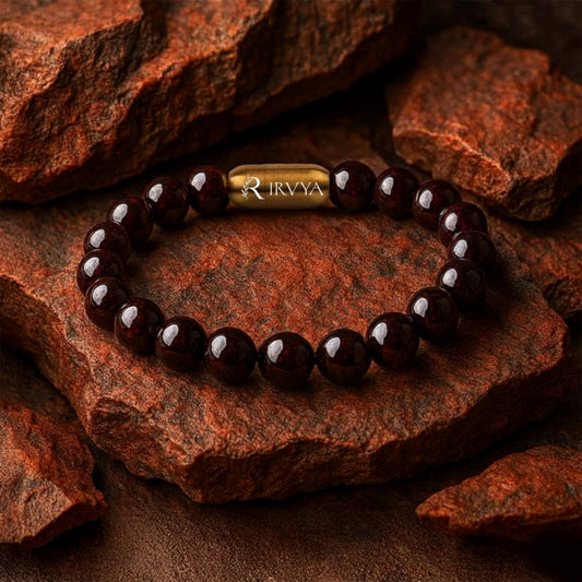 Energizing Garnet Natural Stone Bracelet