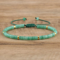 Green Aventurine Natural Stone Bracelet for Luck, Prosperity, and Emotional Healing