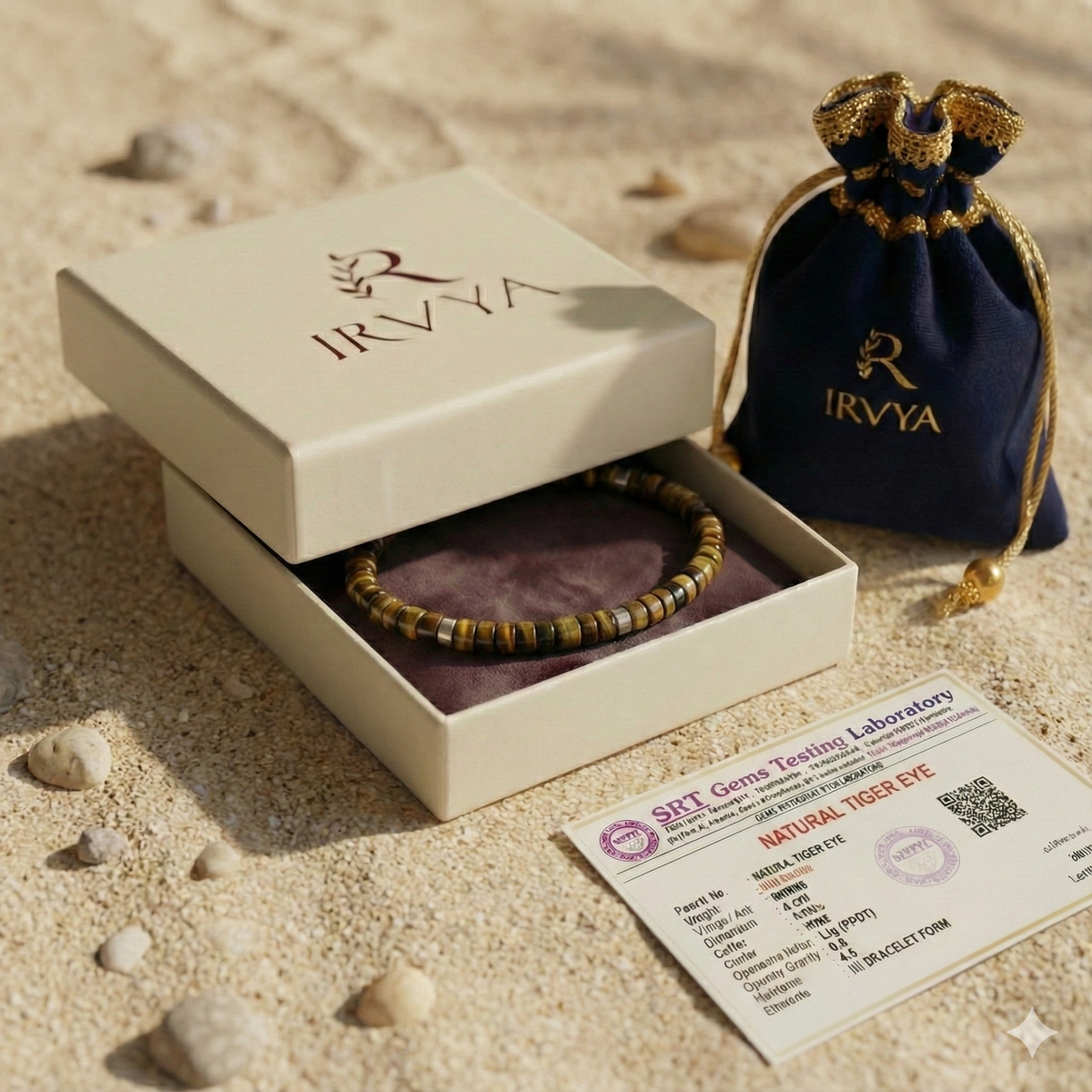 Tiger Eye Natural Stone Bracelet For Confidence, Protection, and Energy