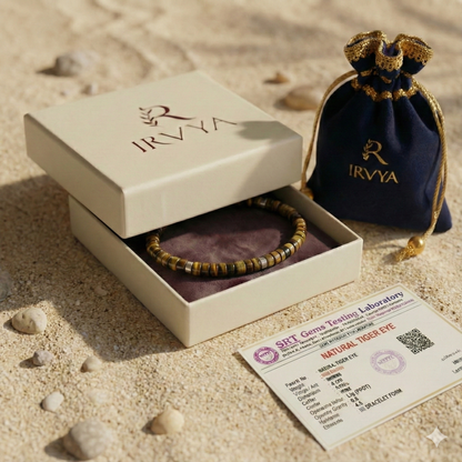 Tiger Eye Natural Stone Bracelet For Confidence, Protection, and Energy