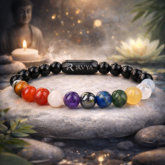 11 Chakra natural Stone Bracelet by IRVYA