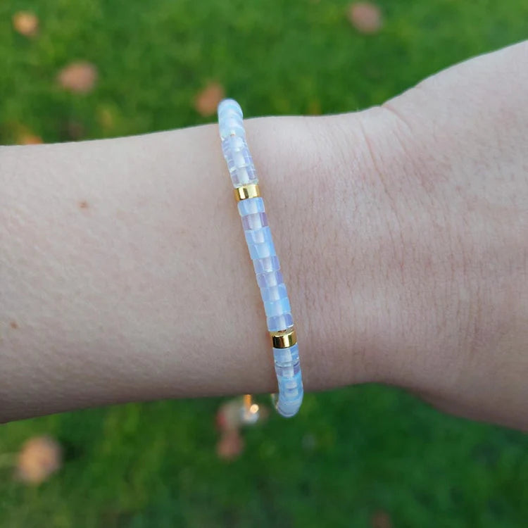 Opal Natural Stone Bracelet for Inspiration, Emotional Balance, and Creativity