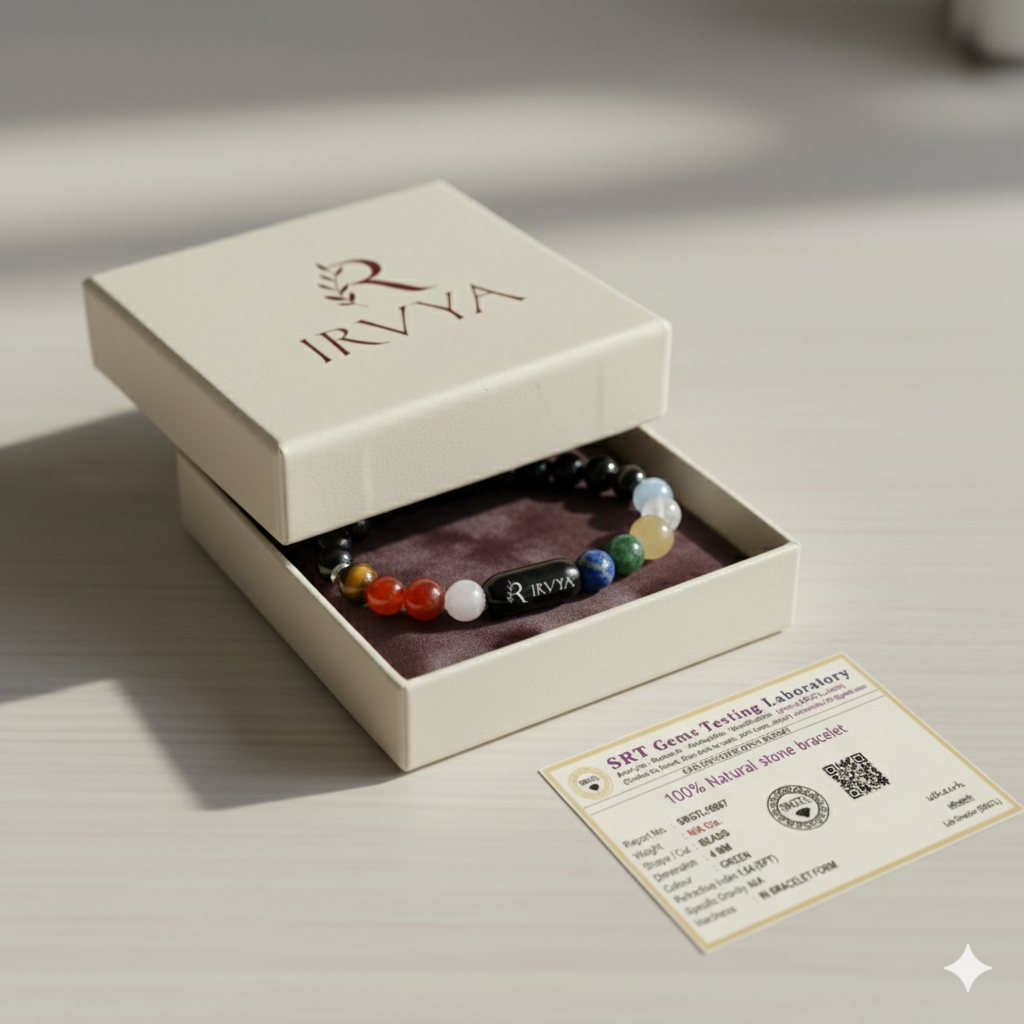 11 Chakra natural Stone Bracelet by IRVYA