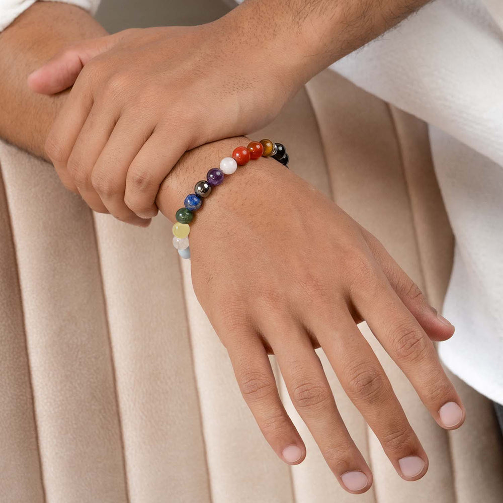 11 Chakra natural Stone Bracelet by IRVYA