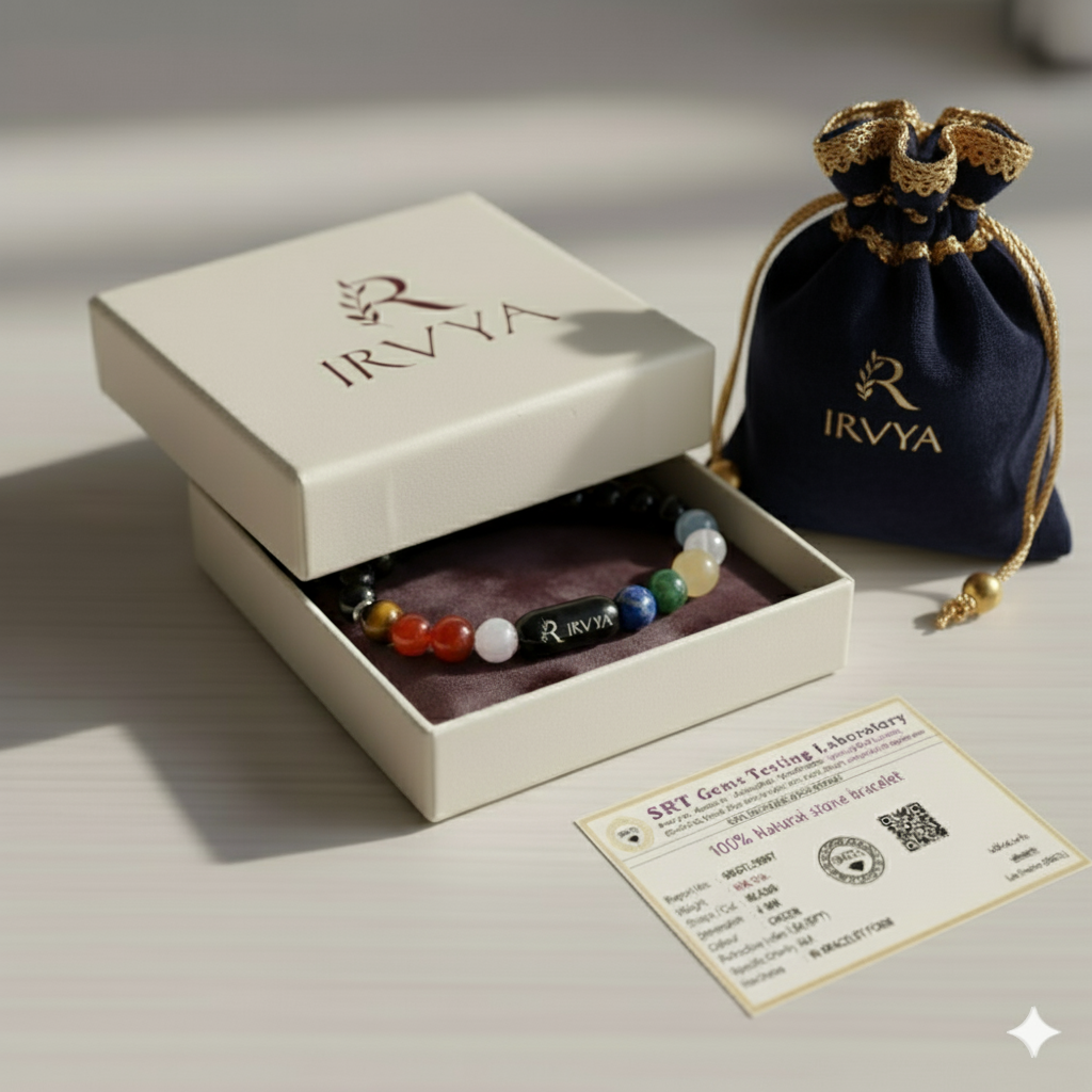 11 Chakra natural Stone Bracelet by IRVYA