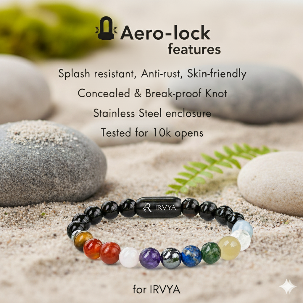 11 Chakra natural Stone Bracelet by IRVYA