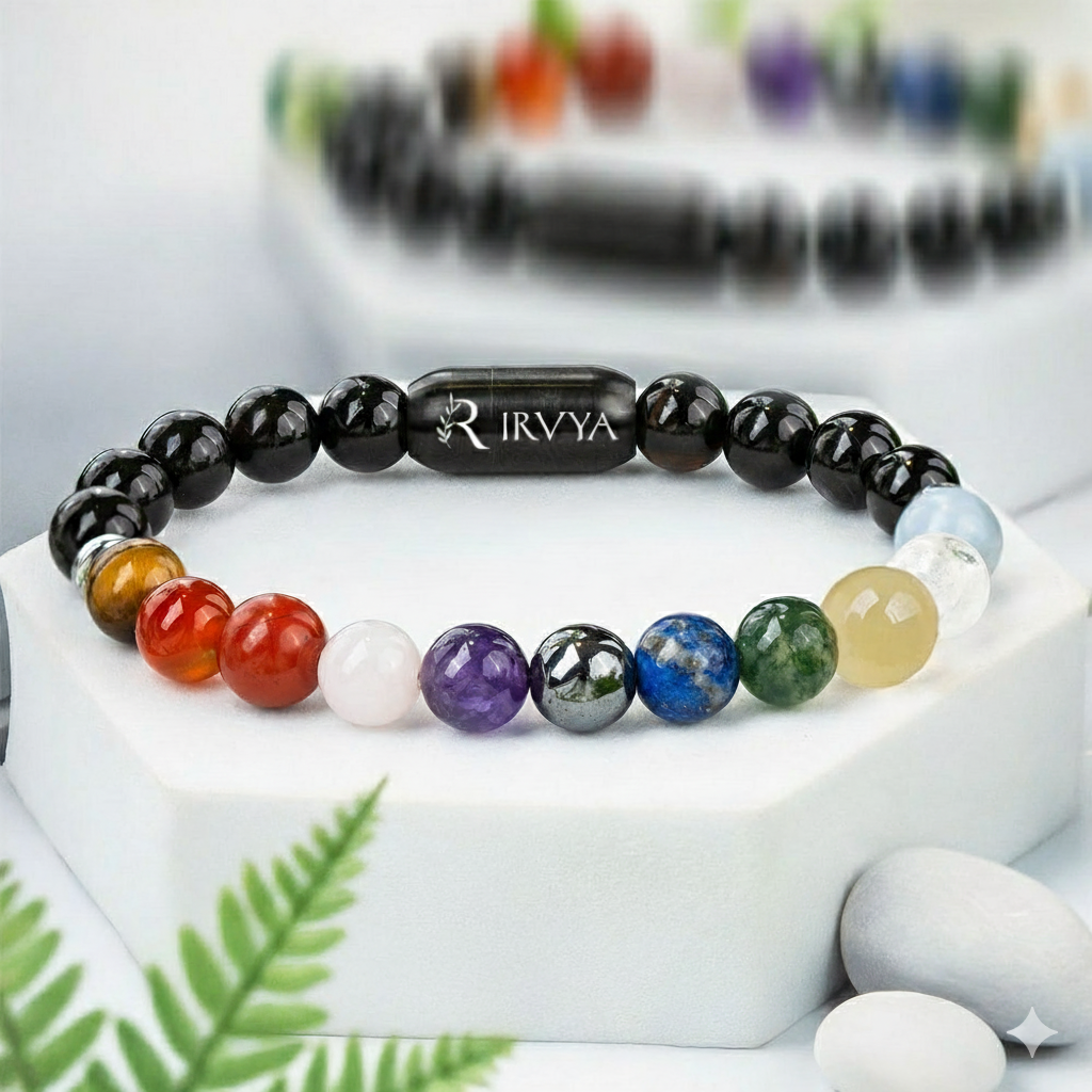11 Chakra natural Stone Bracelet by IRVYA